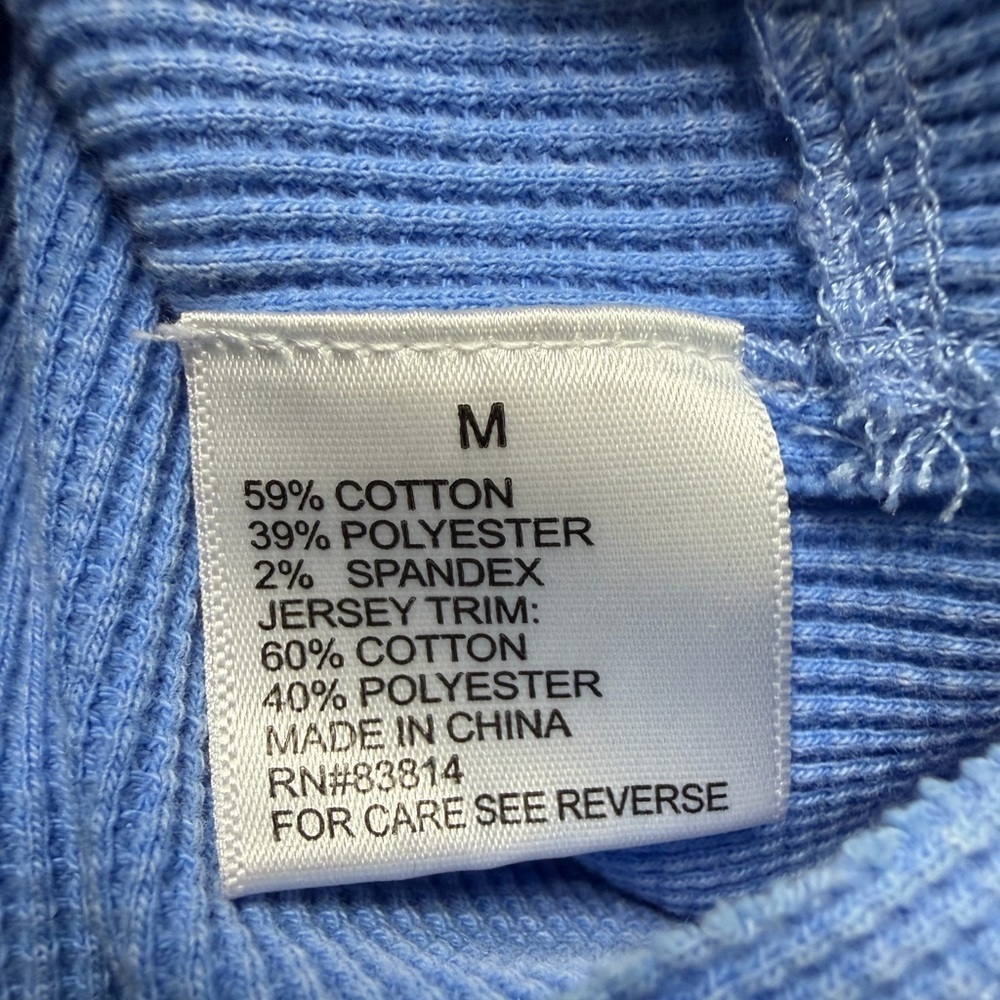 Blue Thermal Women's Top - Picture 4 of 5